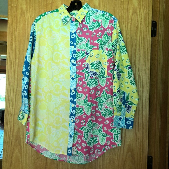 Lilly Pulitzer Tops - Vintage Oversized Lilly Pulitzer shirt